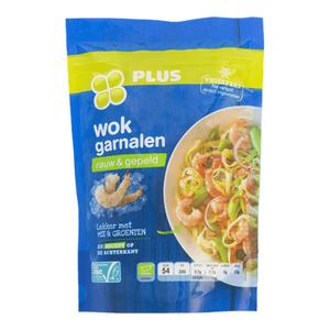 PLUS Wokgarnalen Doos zak 300 gram