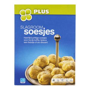 PLUS Slagroomsoesjes Doos doos 250 gram