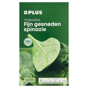 PLUS Fijn gesneden spinazie Doos doos 450 gram