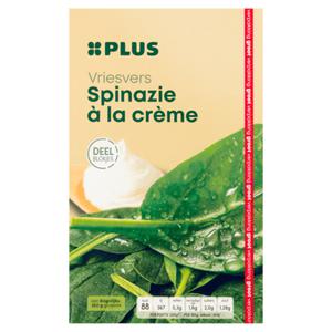 PLUS Spinazie a la crème Doos doos 750 gram