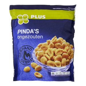 PLUS Pinda's ongezouten Doos zak 235 gram