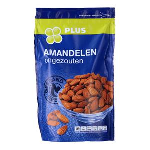 PLUS Amandelen ongezouten Doos zak 150 gram