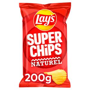 Lays Superchips naturel Doos zak 200 gram