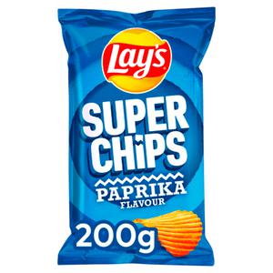 Lays Superchips paprika Doos zak 200 gram