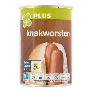 PLUS Knakworsten Doos blik 400 gram