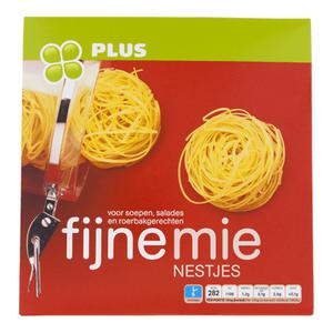 PLUS Mie nestjes fijn Doos pak 500 gram