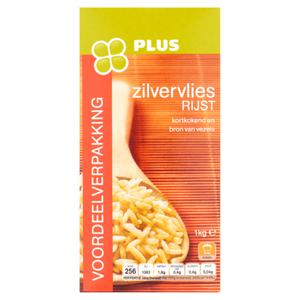 PLUS Zilvervliesrijst VDV Doos pak 1 kilo