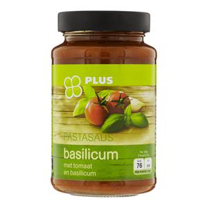 PLUS Pastasaus basilicum Doos pot 490 gram