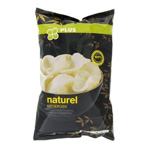 PLUS Kroepoek naturel klein Doos zak 60 gram