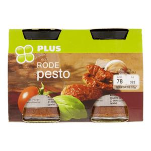 PLUS Pesto rood Doos bak 180 gram