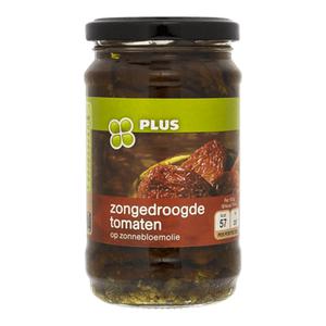 PLUS Tomaten zongedroogd op olie Doos pot 280 gram