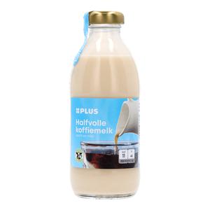 PLUS Koffiemelk halfvol Doos fles 186 ml