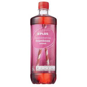 PLUS Limonadesiroop framboos Doos fles 75 cl