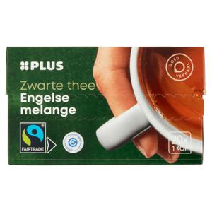 PLUS Thee Engelse melange Fairtrade Doos pak 40 gram