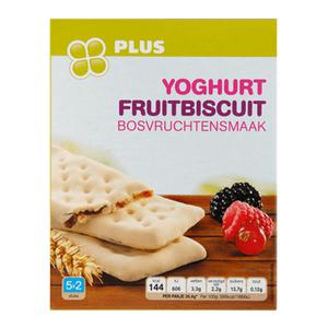 PLUS Fruitbiscuit yoghurt bosvruchten Doos doos 182 gram