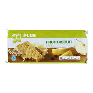 PLUS Fruitbiscuit appel Doos pak 218 gram