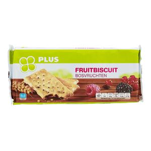 PLUS Fruitbiscuit bosvruchten Doos pak 218 gram