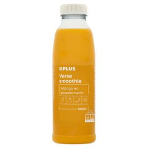 PLUS Smoothie mango-passievrucht Doos fles 500 ml