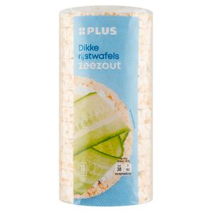 PLUS Rijstwafel zeezout dik Doos rol 120 gram