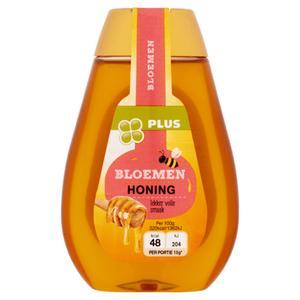 PLUS Bloemenhoning knijpfles Doos flacon 350 gram