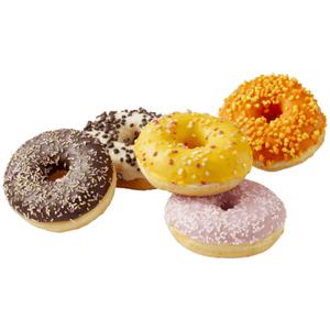 PLUS Gedecoreerde donuts Fairtrade cacao Doos stuk 1 stuks