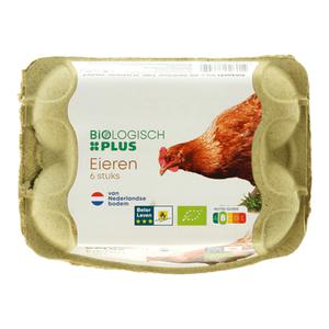 Biologisch PLUS Eieren Doos doos 6 stuks