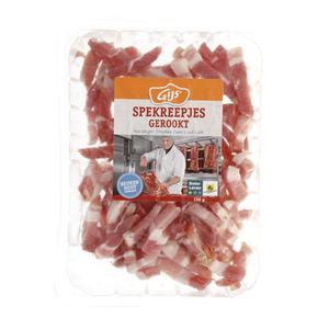 GIJS Gerookte spekreepjes Doos bak 150 gram