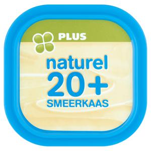 PLUS Smeerkaas naturel 20+ Doos kuipje 100 gram