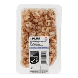 PLUS Hollandse gepelde garnalen Doos tray 100 gram