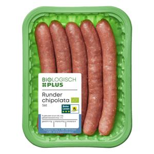 Biologisch PLUS Runderchipolata 5 st Doos tray 225 gram