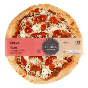 Uit de keuken van PLUS Pizza margherita Doos stuk 470 gram