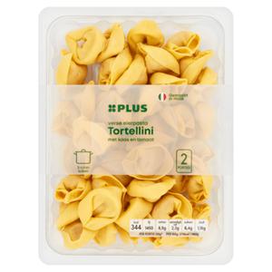 PLUS Tortellini met tomaat en kaas Doos blister 250 gram