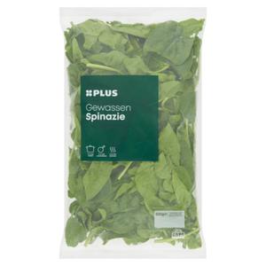 PLUS Spinazie gewassen Doos zak 300 gram