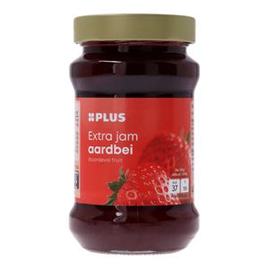 PLUS Extra aardbeienjam Doos pot 450 gram