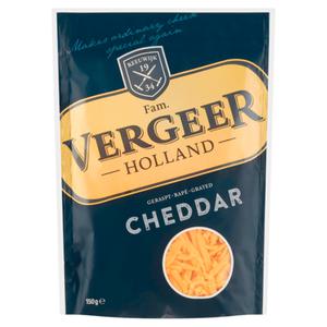 Vergeer Geraspte kaas cheddar Doos zak 150 gram