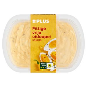 PLUS Pittige vrije uitloopei salade Doos kuipje 175 gram