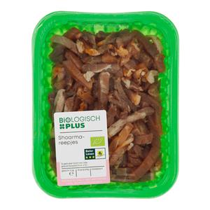 Biologisch PLUS Shoarmareepjes Doos tray 300 gram