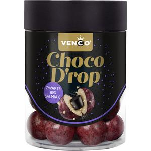 Venco Choco drop zwarte bes salmiak