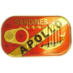 Apollo Sardines in plantaardige olie 125 G