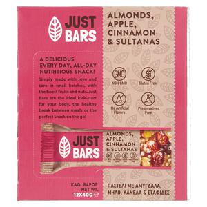 Just bars Reep amandel appel kaneel rozijn 40 gr