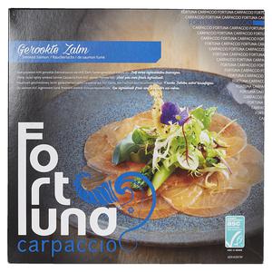 Fortuna carpaccio Carpaccio zalm gerookt 80 gr dv