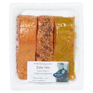 Bond breda Zalm warm gerookt   3 x 150 gram