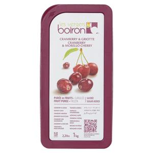 Les vergers boiron Puree cranberry/kers cran verv. 41103790