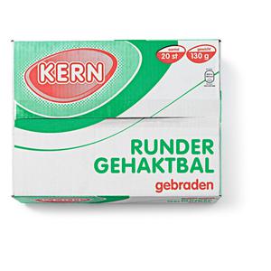 Kern Rundergehaktbal gebraden