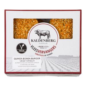 Kaldenberg Vleesvervangers Vegan bonenquinoa burger doos 10x80 gram