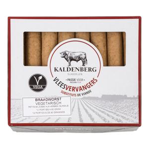 Kaldenberg Vleesvervangers Vegetarische braadworst doos 12x80 gram