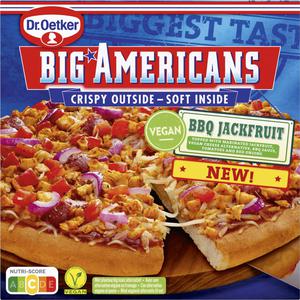 Dr. Oetker Big americans vegan pizza BBQ jackfruit