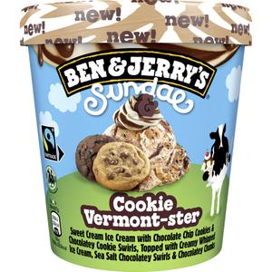 Ben & Jerry's Cookie vermont-ster sundae