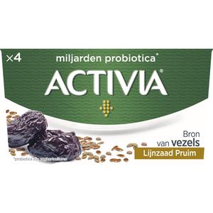 Activia Yoghurt lijnzaad pruim