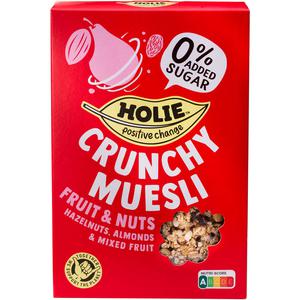 Holie Crunchy muesli fruit & nuts hazelnuts